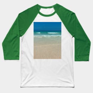 Exotic Ocean Blue Waves Baseball T-Shirt